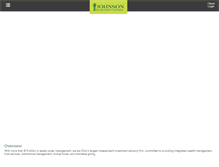 Tablet Screenshot of johnsoninv.com